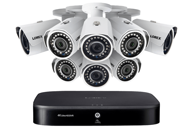 2K Super HD 8-Channel Security System with Eight 2K (5MP) Cameras, Advanced Motion Detection and Smart Home Voice Control