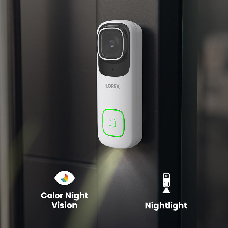 Lorex 4K Wired Video Doorbell with 2K Floodlight Wi-Fi Security Camera - Costco