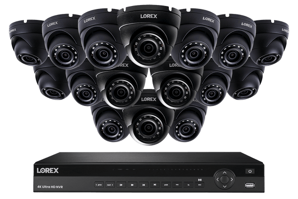 2K IP Security Camera System with 16 Outdoor Cameras and 16-Channel NVR