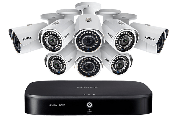 2K Super HD 8-Channel Security System with Eight 2K (5MP) Cameras, Advanced Motion Detection and Smart Home Voice Control