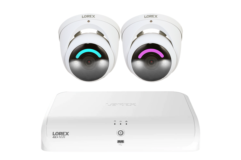 Lorex Fusion Series 4K 16 Camera Capable (8 Wired + 8 Fusion Wi-Fi) 2TB Wired System with H16 IP Dome Cameras - White 2