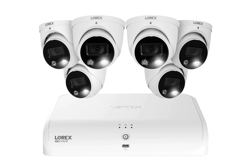 Lorex Fusion Series 4K 16 Camera Capable (8 Wired + 8 Fusion Wi-Fi) 2TB Wired System with H13 IP Dome Cameras - 6