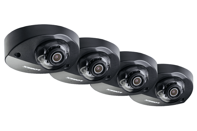 Audio HD IP 2K Dome Security Camera, 150ft night vision, wide angle lens (4-pack)