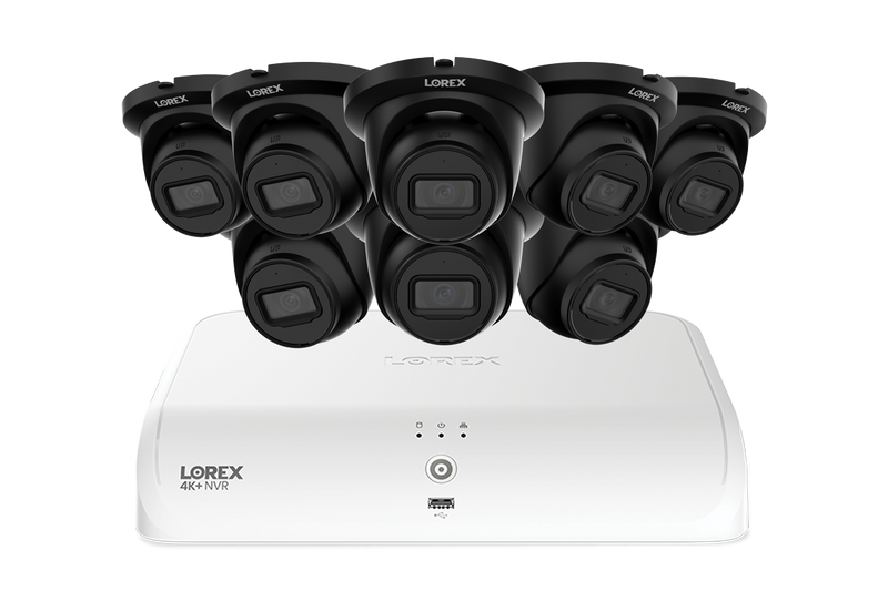 Lorex Fusion Series 4K+ 16 Channel (8 Wired + 8 Fusion Wi-Fi) 2TB Wired System with A4 Wired 2K IP Turret Cameras