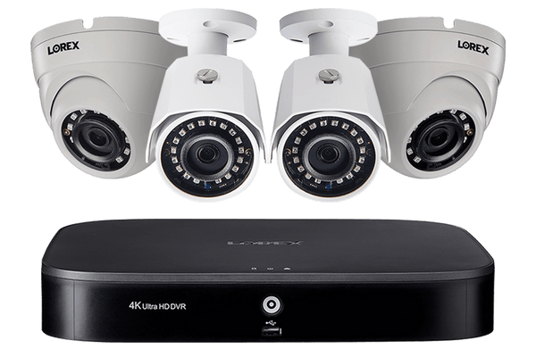8 Channel 2K HD Security Camera System with 4 Super HD 2K (5MP) Outdoor Cameras, 120FT Color Night Vision