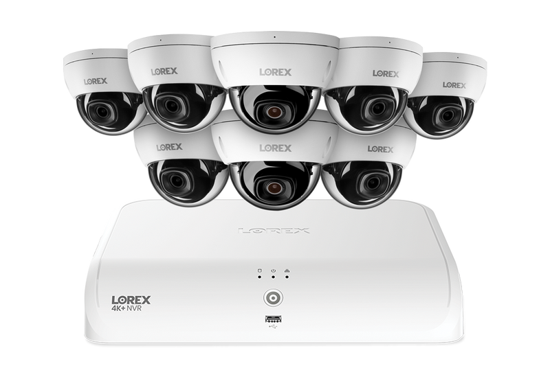 Lorex Fusion Series 4K+ 16 Channel (8 Wired + 8 Fusion Wi-Fi) 2TB Wired System with A10 Wired 4K IP Turret Cameras