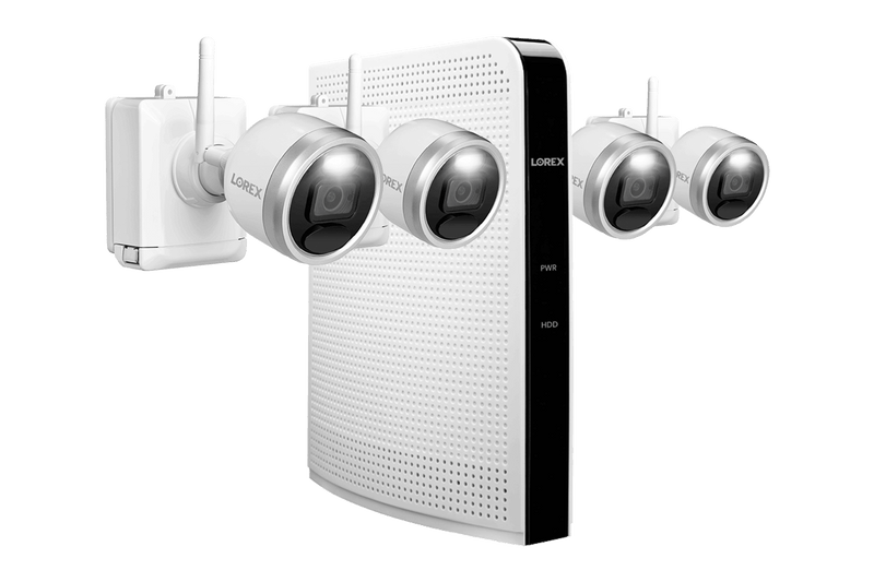 1080p HD Wire-Free Security System with 4 Battery-Operated Active Deterrence Cameras and Person Detection - Lorex Corporation