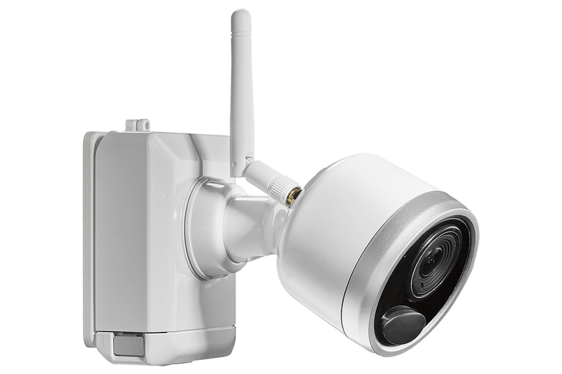 1080p Wire Free Camera System with Six Battery-Powered White Cameras, 65ft Night Vision, Two-Way Audio - Lorex Corporation