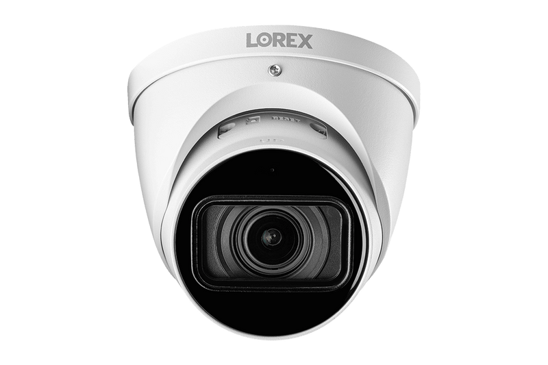 16-Channel 4K Nocturnal NVR System with Eight Audio Domes and Eight Motorized Varifocal Smart IP Cameras - Lorex Corporation