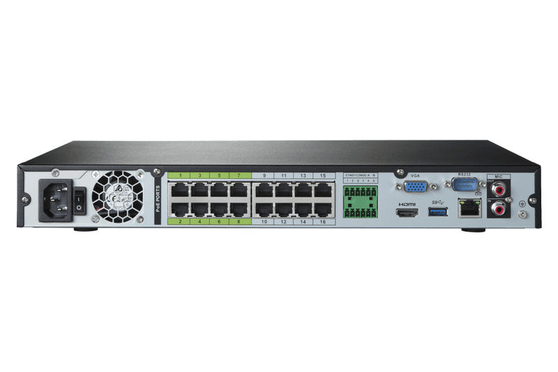 16-Channel NVR System with Eight 4K (8MP) Nocturnal Varifocal Zoom IP Cameras - Lorex Corporation