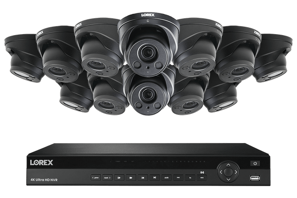 16-Channel NVR System with Twelve 4K (8MP) Nocturnal IP Varifocal Cameras - Lorex Corporation