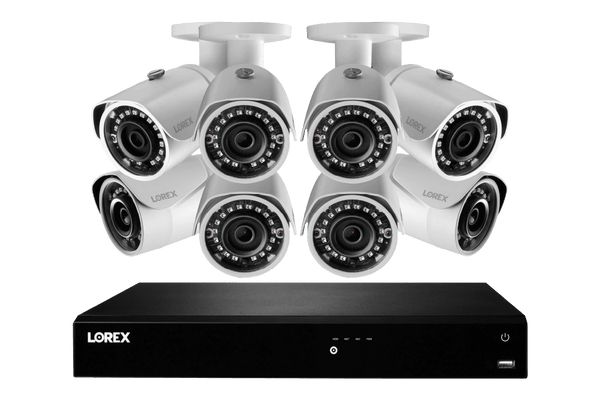 2K HD 16-Channel IP Security System with Eight 2K (5MP) Cameras and Smart Home Voice Control - Lorex Corporation