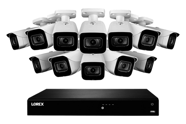 4K Ultra HD Fusion NVR System with 12 Outdoor 4K (8MP) IP Cameras with Smart Motion Detection - Lorex Corporation