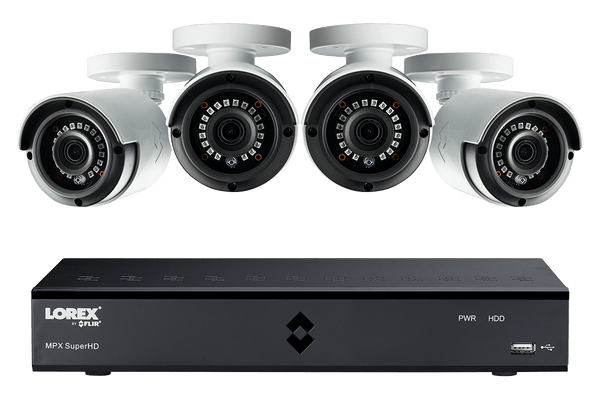 4MP Super HD 4 Channel Security System with 4 Super HD 4MP Cameras - Lorex Corporation