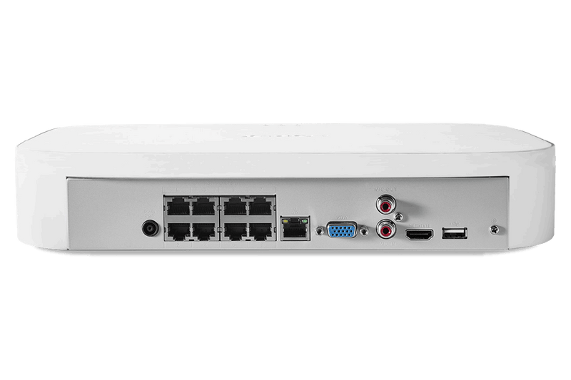 8-Channel Fusion NVR System with Dome and Bullet Smart Deterrence 4K IP Cameras - Lorex Corporation