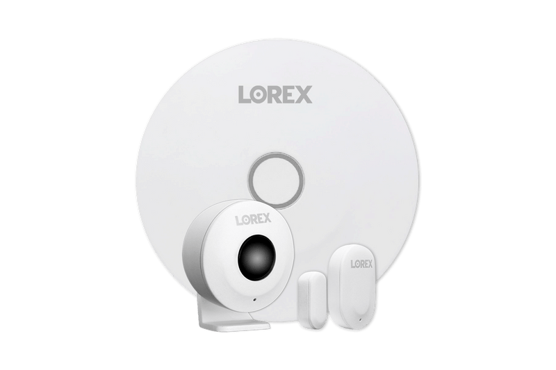 8-Channel NVR Fusion System with Six 4K Smart Deterrence IP Dome Security Cameras, 2K Wi-Fi Video Doorbell, Wi-Fi Floodlight Camera and Smart Sensor Starter Kit - Lorex Corporation