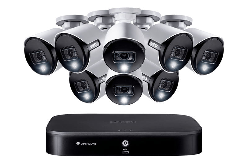 DEAL OF THE DAY! 8-channel Smart DVR System with Eight 2K (5MP) Deterrence Security Cameras - Lorex Corporation