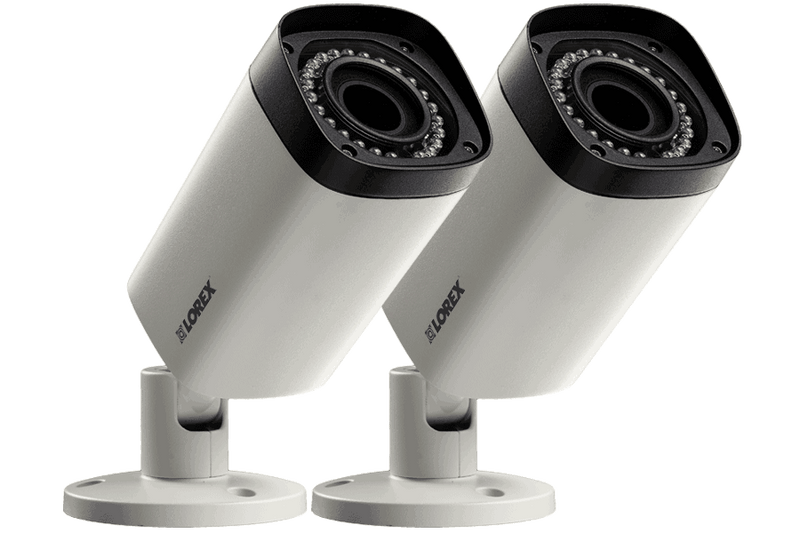 Indoor/Outdoor Security Cameras with Motorized Lenses (2-Pack) - Lorex Corporation