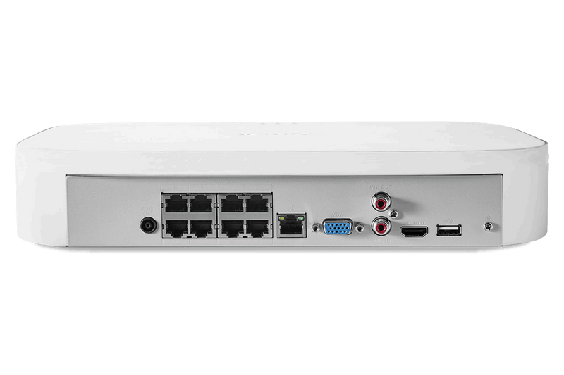 Lorex 4K 8-Channel 2TB Wired NVR System with 4 Cameras - Lorex Corporation