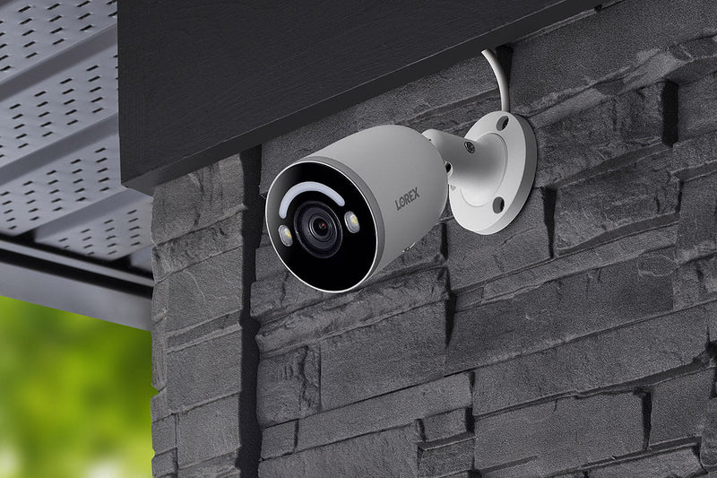 Lorex 4K Smart Security Lighting Deterrence Bullet AI PoE IP Wired Camera - Lorex Corporation