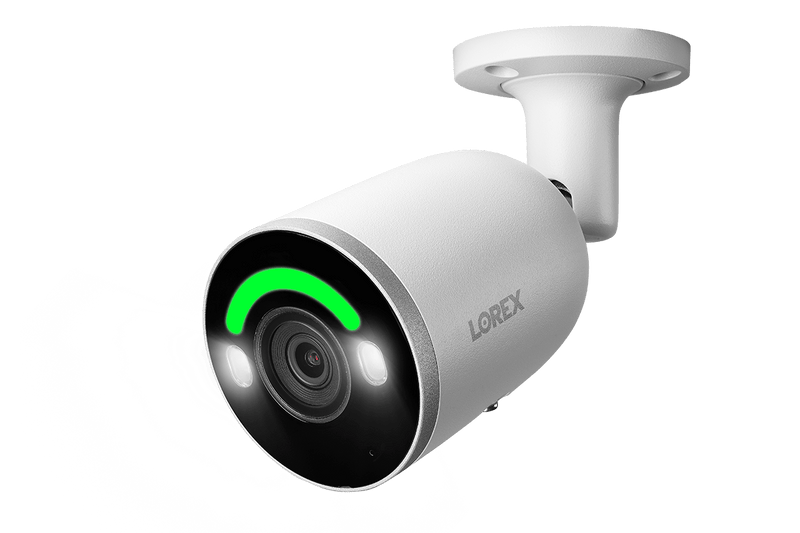 Lorex 4K Smart Security Lighting Deterrence Bullet AI PoE IP Wired Camera - Lorex Corporation