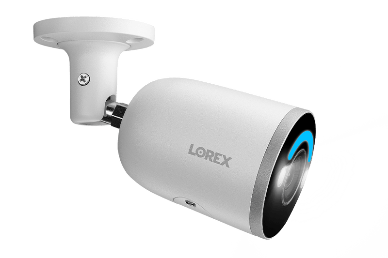 Lorex 4K Smart Security Lighting Deterrence Bullet AI PoE IP Wired Camera - Lorex Corporation